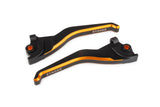 Brake Levers Stage6 CNC Dual-Color Yamaha Aerox black/orange