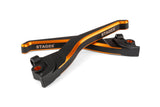 Brake Levers Stage6 CNC Dual-Color Yamaha Aerox black/orange