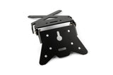 License Plate Holder adjustable aluminium black