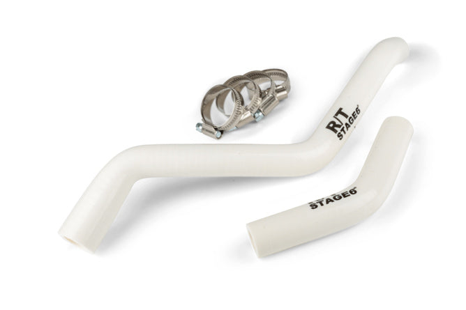 Radiatorslangset Stage6 R/T vit Derbi Euro 3 och Euro 4