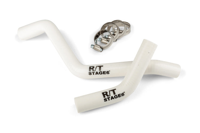 Radiatorslangset Stage6 R/T vit Derbi Euro 3 och Euro 4