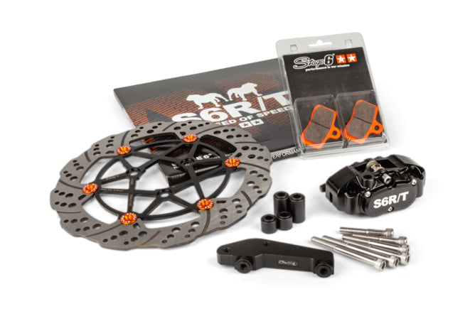 Oversize Bromssats 280mm Yamaha Aerox Stage6 R/T Svart