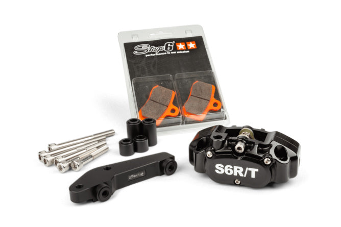 4-kolvs Bromsok med adapter Brembo Stage6 R/T Svart