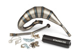 Exhaust Stage6 Streetrace 70cc high mount CNC Black Derbi Senda