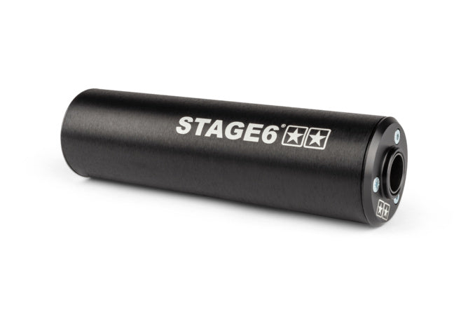 Avgassystem Stage6 R/T 70 - 80 högmonterad Derbi Svart