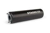 Exhaust Stage6 Streetrace high mount CNC black Derbi Senda