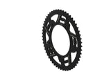 Rear Sprocket Doppler 53 teeth - 428 aluminum black Sherco 50