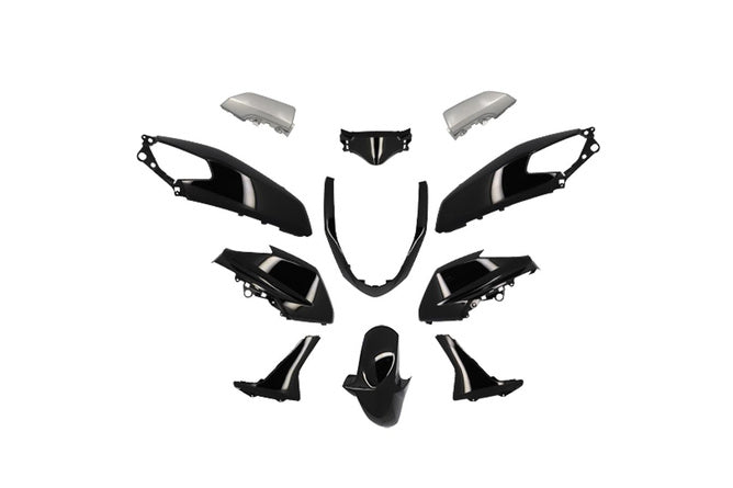 Karosskit Yamaha Nmax 125 2015 - 2020 svart (11 delar)