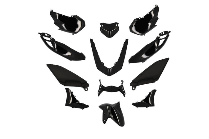 Fairing Kit Yamaha Nmax 125 efter 2021 svart (12 delar)