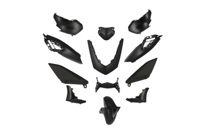 Karosserikit Yamaha Nmax 125 efter 2021 matt svart (12 delar)