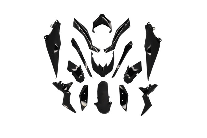Fairing Kit Yamaha 125 - 300 Xmax efter 2018 svart (15 delar)
