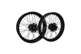 Spokes rear Doppler Neochrom 18 x 195mm / 18 x 199mm Derbi Senda