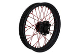 Spokes rear Doppler red 18 x 195mm / 18 x 199mm Derbi Senda