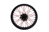 Spokes rear Doppler red 18 x 195mm / 18 x 199mm Derbi Senda
