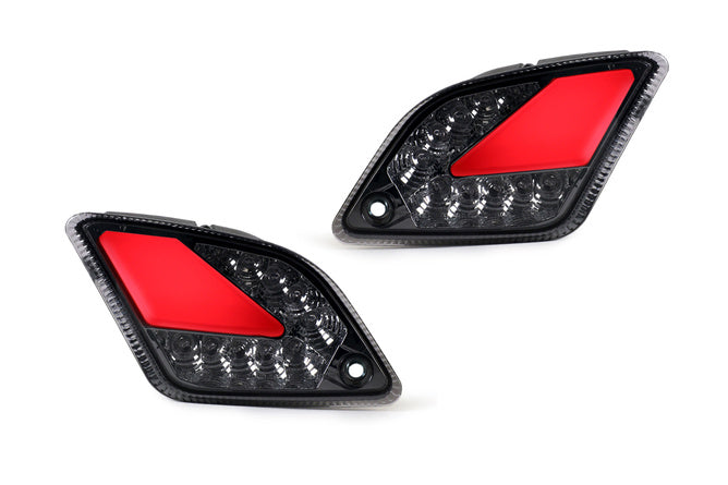 LED Blinkers sekventiellt bak Vespa GTS Moto Nostra rökt