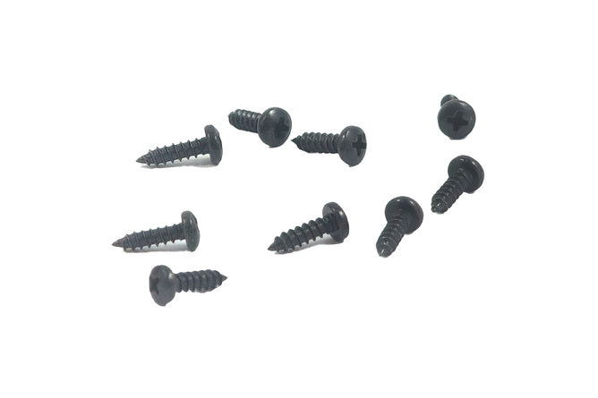 Skruvset 2.9x9.5mm svart (x10)