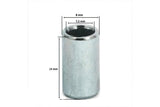 Bushing cylinder 8x14x7,2 4T GY6