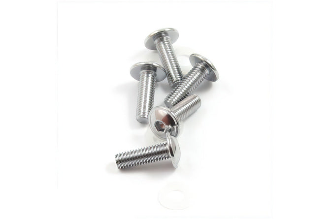 Skruvsats M5x16 Krom (x5)