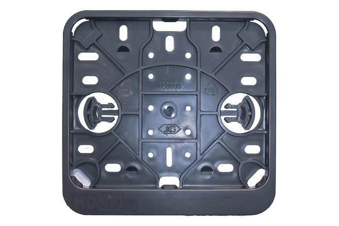 Nummerplåtshållare horisontell 145 x 125 svart