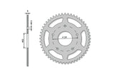 Rear Sprocket IGM Rieju SMX u002206 62mm 5 hole 50 teeth