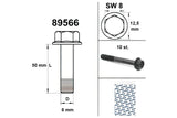 Engine Bolt wrench size 8 M6x50 black (x10)