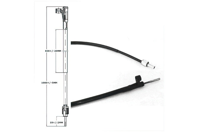 Speedometerkabel Sym Orbit 2 / Allo / Cello / Fiddle 3