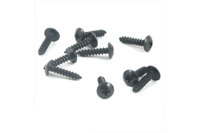 Skruvset 3,5x16mm svart (x10)