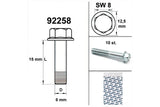 Engine Bolt wrench size 8 M6x 15 silver (x10)