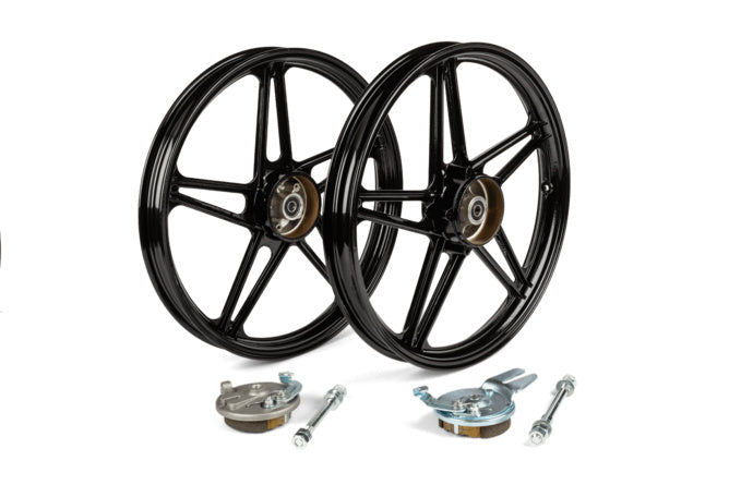 Fälgar fram / bak 17" typ Bernardi svart Peugeot 103 Vogue