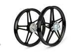 Rims front / rear 17u0022 type Bernardi black Peugeot 103 Vogue