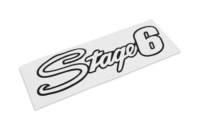 Dekal Stage6 logotyp 20x6cm svart