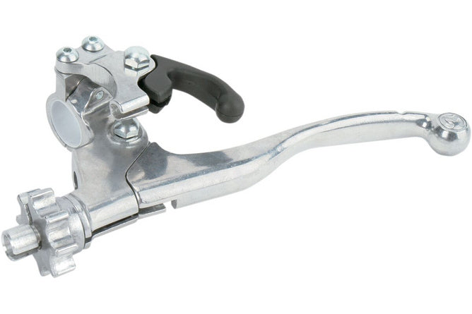 Kopplingshandtag med fäste + varmstart silver Moose Racing WRF 250 / 450