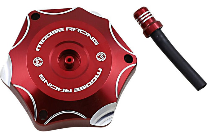 Bränslelock aluminium Moose Racing Honda CRF 250 / 450 röd