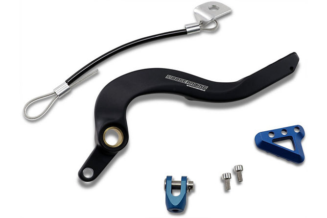 Bromspedal aluminium Moose Racing YZF / WRF 250 blå