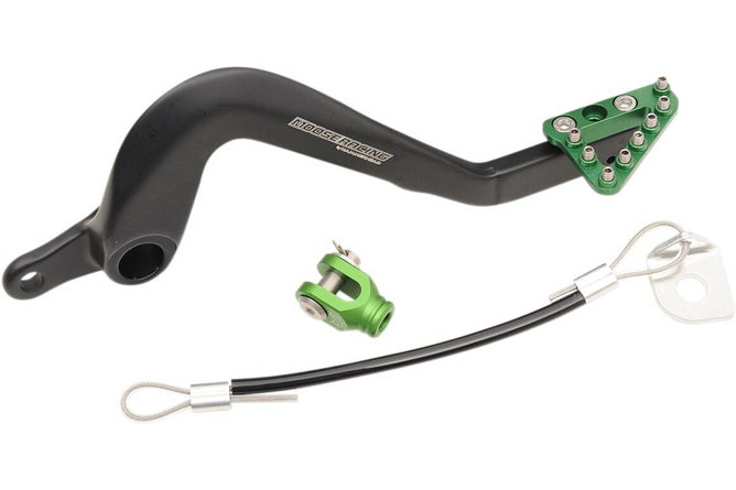 Bromspedal aluminium Moose Racing KX 85 Kawasaki grön