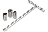 Socket Wrench T-handle 3 sockets