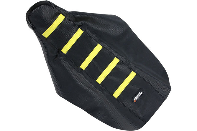 Sitskydd ribbad Moose Racing RM 85 svart / gul