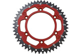 Rear Sprocket aluminium / steel 520 Moose Racing Beta / Honda 49 teeth red