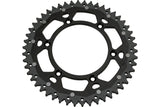 Rear Sprocket aluminium / steel 520 Moose Racing Beta / Honda 50 teeth black