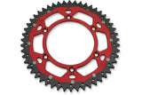 Rear Sprocket aluminium / steel 520 Moose Racing Beta / Honda 50 teeth red