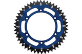 Rear Sprocket aluminium / steel 520 Moose Racing Yamaha 48 teeth blue