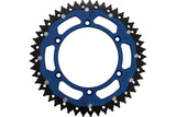 Rear Sprocket aluminium / steel 520 Moose Racing Yamaha 49 teeth blue