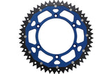 Rear Sprocket aluminium / steel 520 Moose Racing Yamaha 52 teeth blue