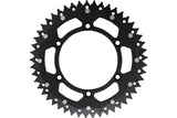 Rear Sprocket aluminium / steel 520 Moose Racing RM / RM-Z 49 teeth black