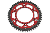 Rear Sprocket aluminium / steel 520 Moose Racing 50 teeth red