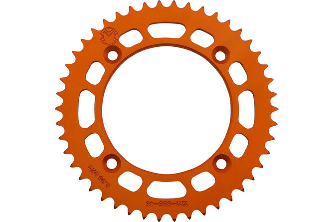 Bakdrevet aluminium 428 Moose Racing TC / SX 85 46 tänder orange
