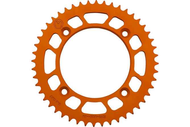 Bakdrev aluminium 428 Moose Racing TC / SX 85 48 tänder orange