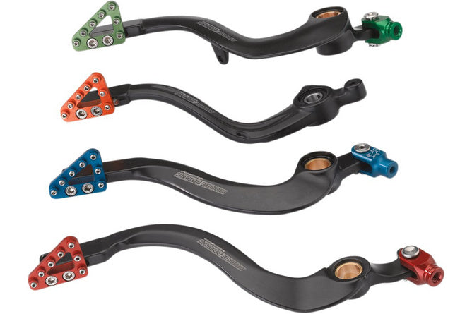 Bromspedal aluminium Moose Racing CR 250 röd