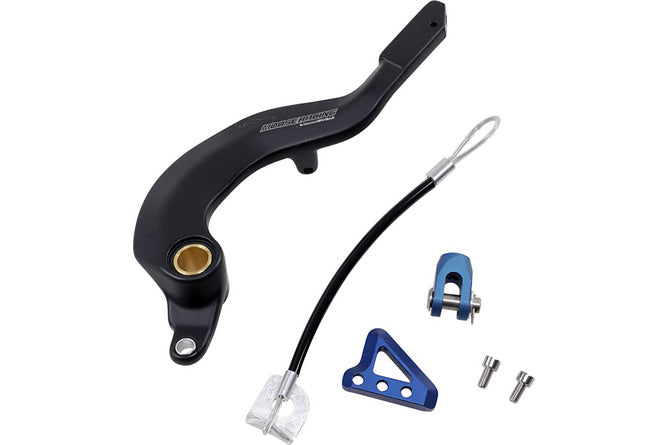Bromspedal aluminium Moose Racing Yamaha YZ / YZF blå