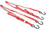 Tension Straps extra strong 213cm red